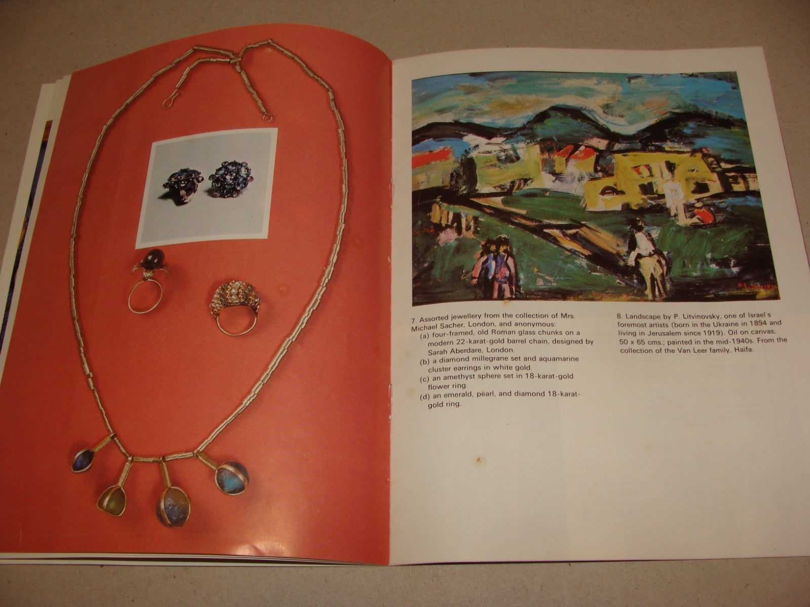 Pol Jewish Judaica 1974 Israel Auction Catalogue Soldier Welfare President