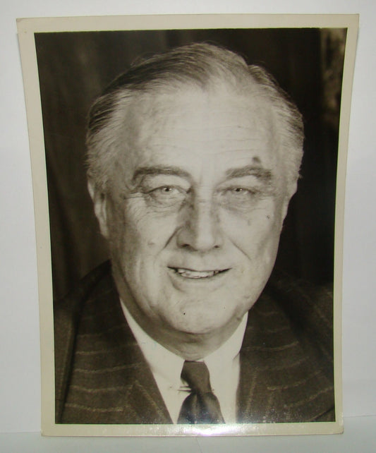 President Roosevelt Press Photo 58th Birthday Portrait
