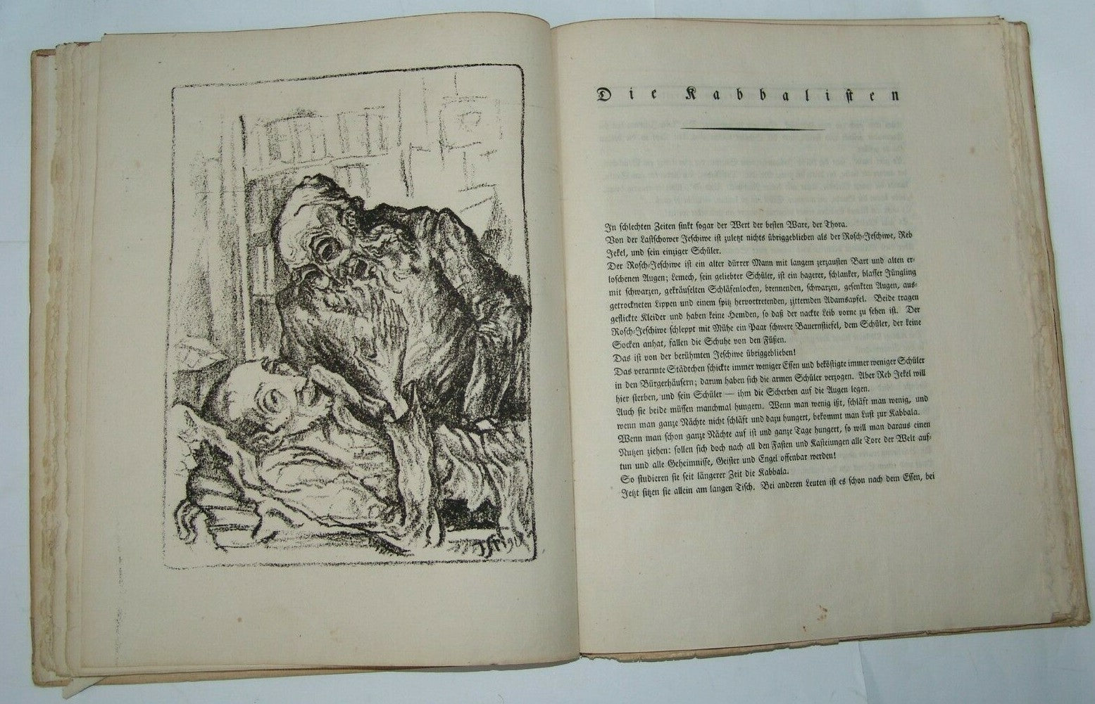 Book Jewish Berlin Musikalische Novellen I L Peretz Steinhardt lithography 1920