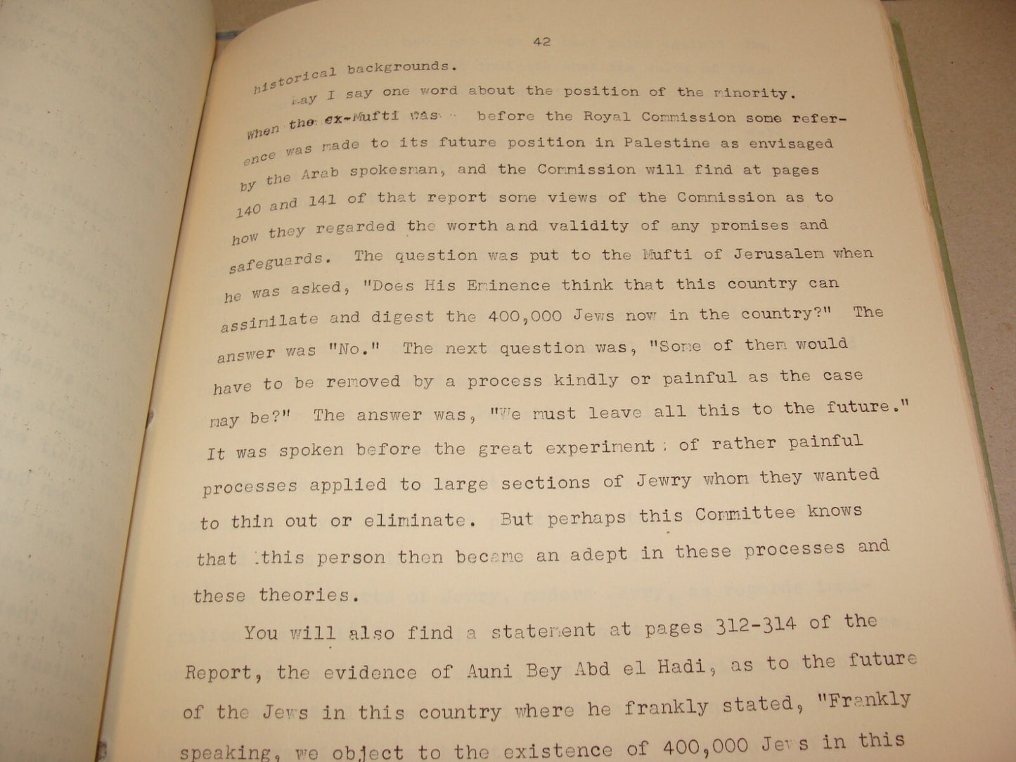 $ RARE 1946 Palestine Israel Anglo American Committee of Inquiry Public Hearings