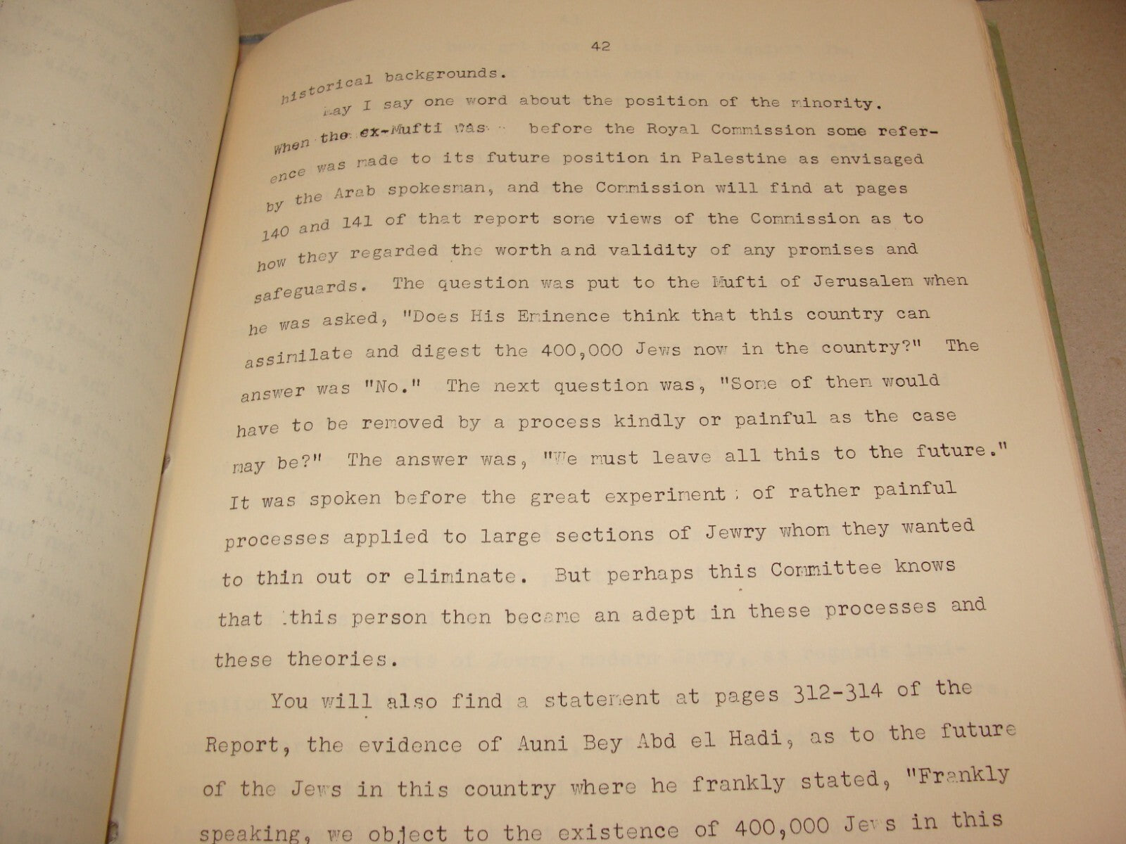 $ RARE 1946 Palestine Israel Anglo American Committee of Inquiry Public Hearings