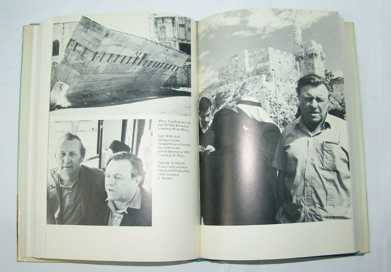 Book Jewish For Jerusalem a Life by TEDDY KOLLEK signed dedication israel