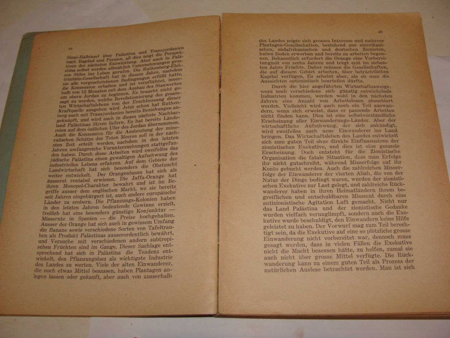 Book Jewish Judaica 1928 National Fund German Czech Prague Zionist Palestine