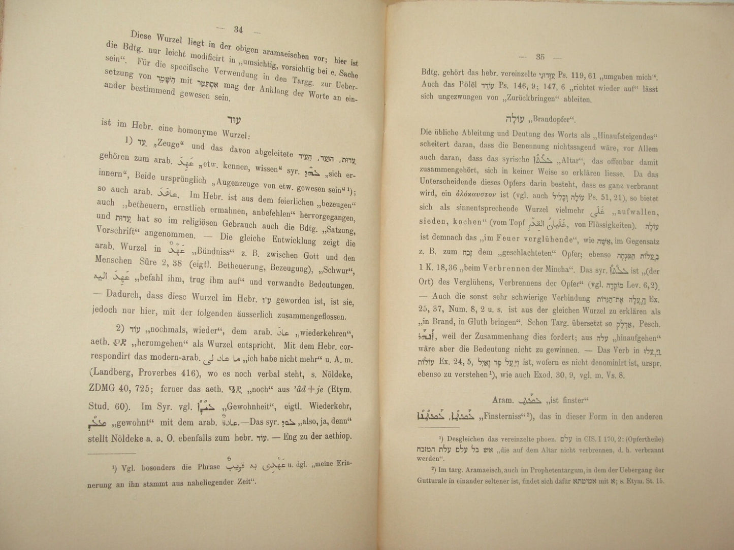 Germany Jewish Judaica Antique 1902 German   Leipzig Hebrew Aramic Lexicon Barth