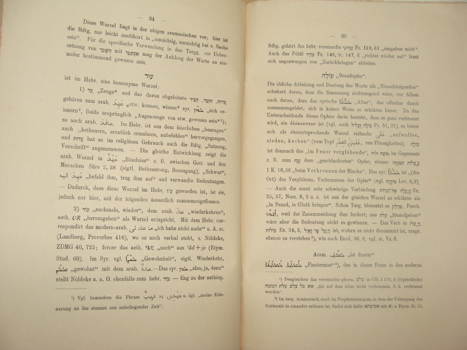 Germany Jewish Judaica Antique 1902 German   Leipzig Hebrew Aramic Lexicon Barth