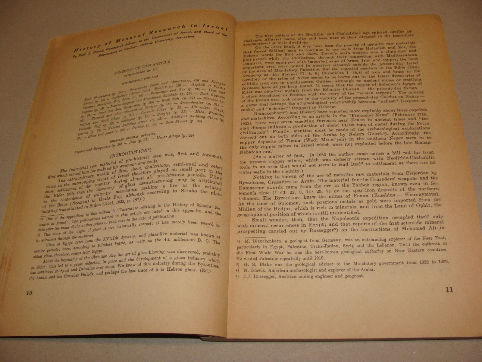 Bulletin Israel 1954 ECONOMIC FORUM Industry Mineral Water Gas Oil Map