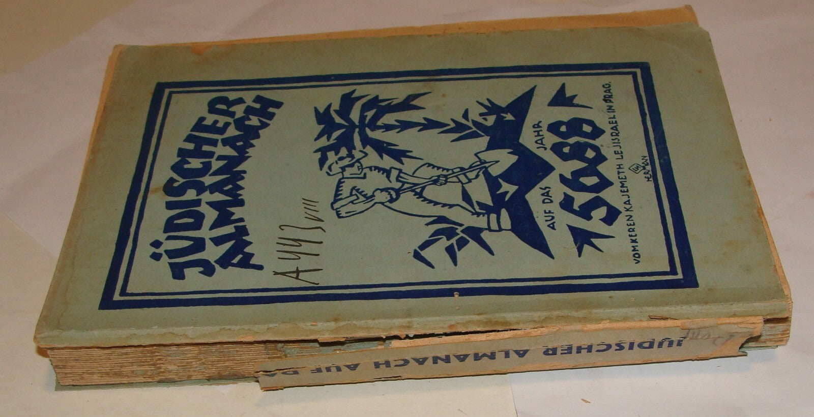 Book Jewish Judaica 1928 National Fund German Czech Prague Zionist Palestine