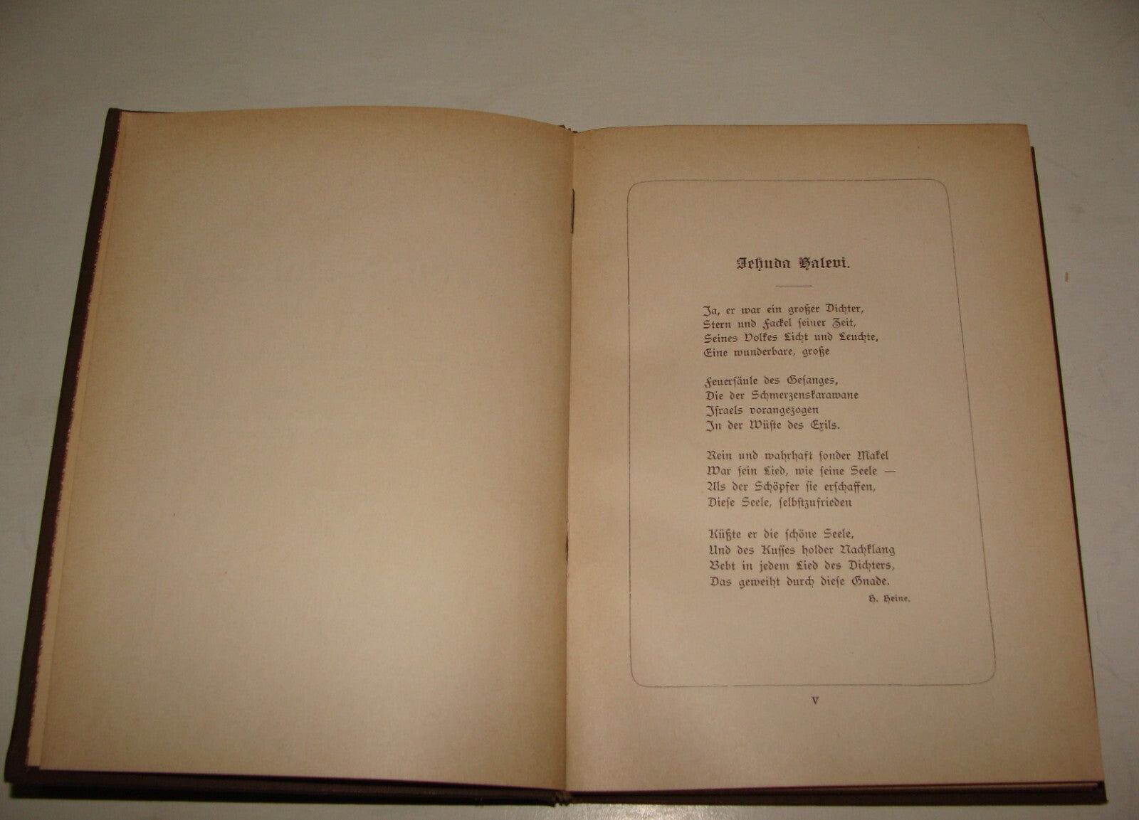 Germany Book Judaica Judaica 1893 German Berlin Jehuda Halevi Divan History