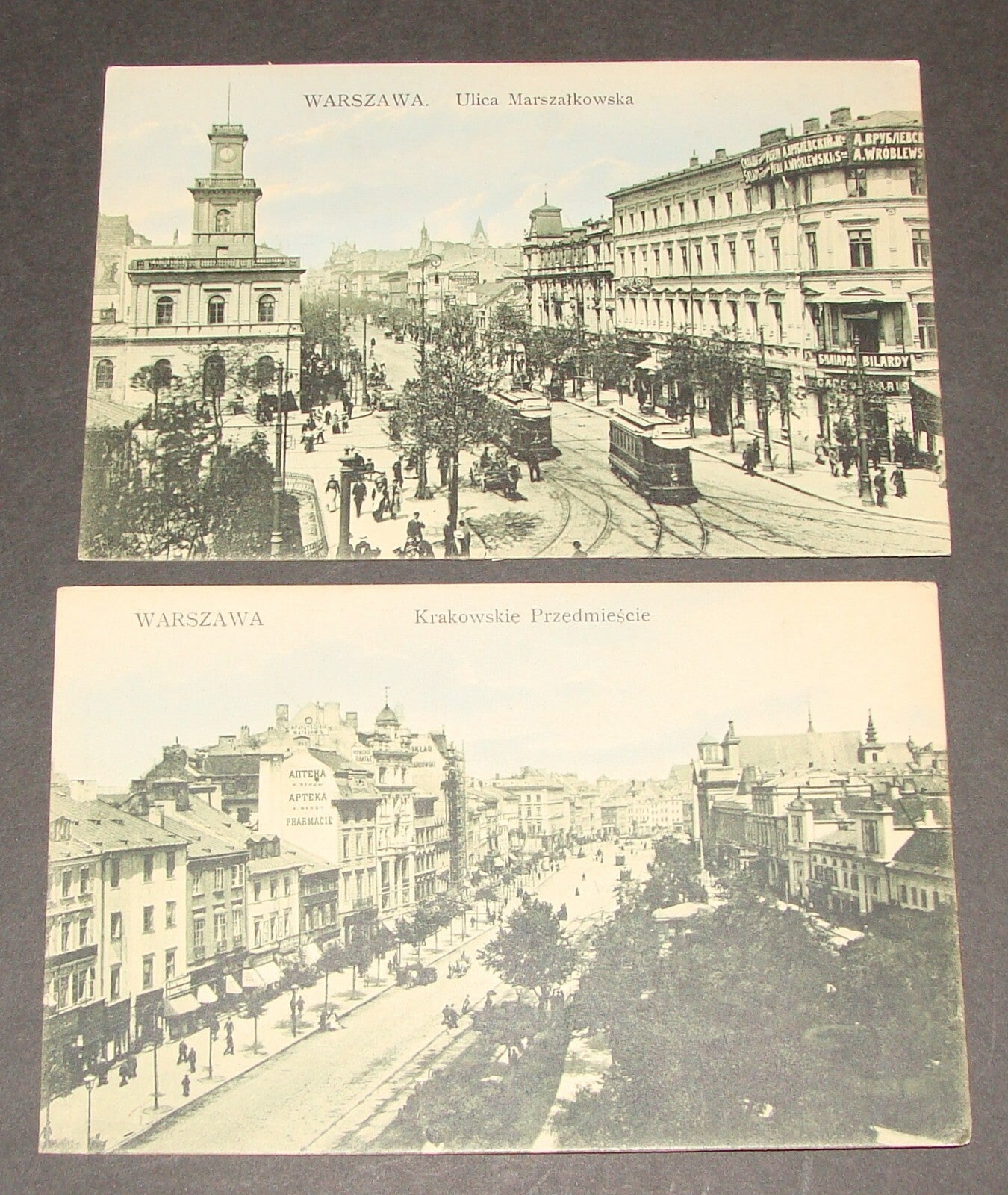 1910s Poland Warsaw Photo Postcard Empty Jozef Poznanski