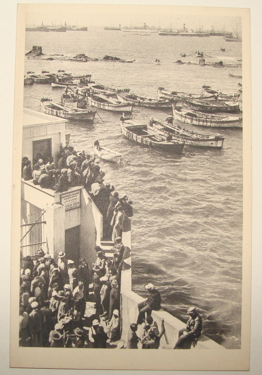 Photo Palestine Card Jewish Judaica Israel Jaffa Pioneers Immigrants Zionist