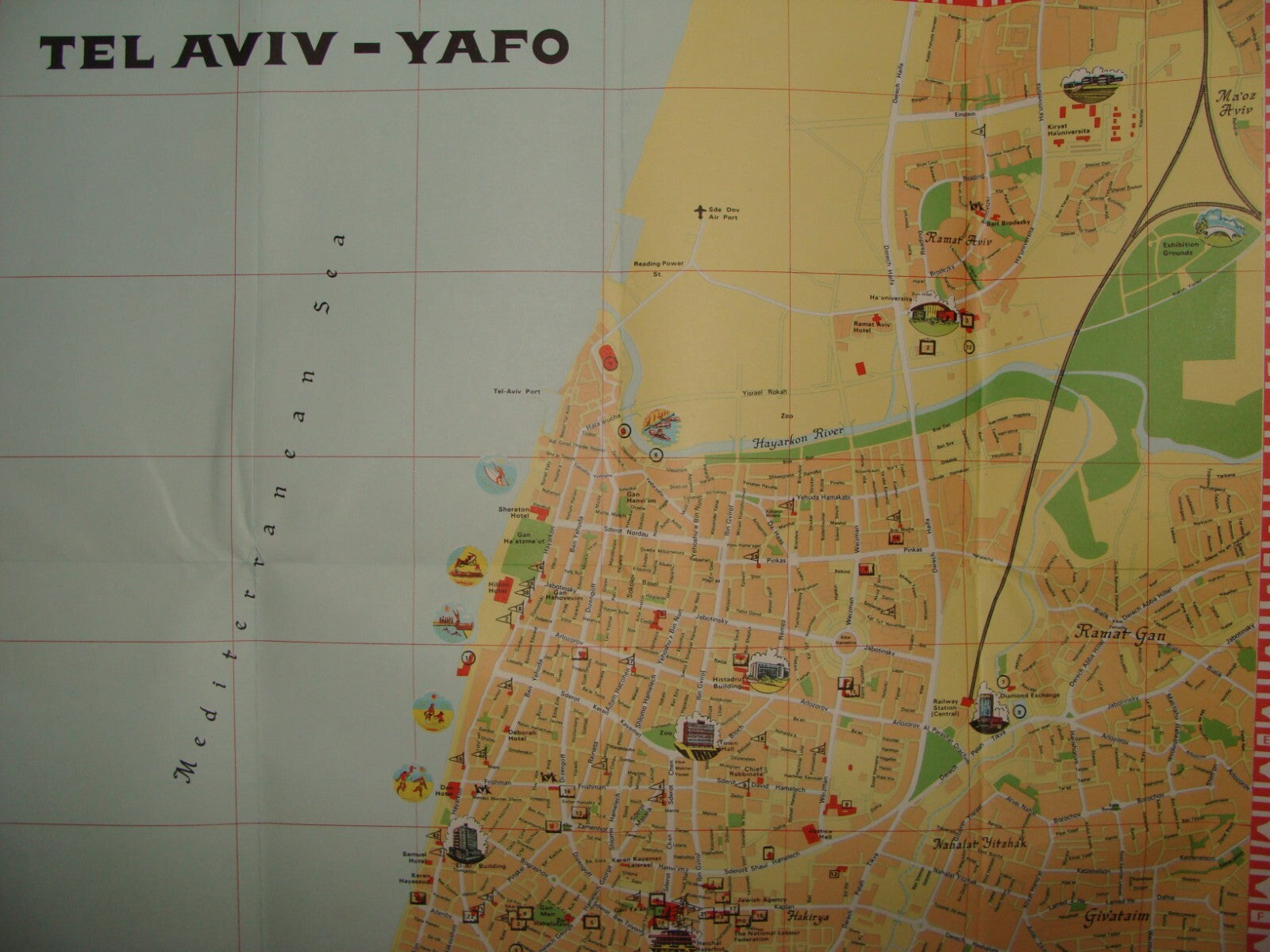 Map Israel TEL AVIV Guide Carta