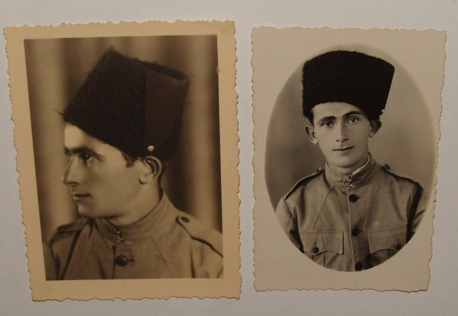 Photo Palestine Jewish Judaica 1930s Israel Police NOTRIM x2 Hebrew