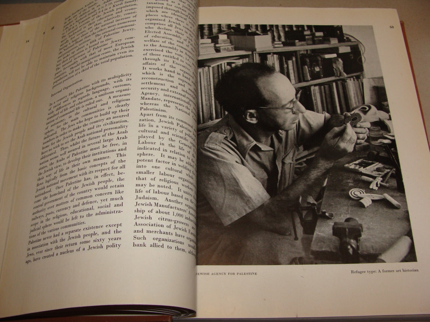 Book Jewish 1946 PALESTINE ECONOMIC FUTURE Book Israel Zionist London Zionism