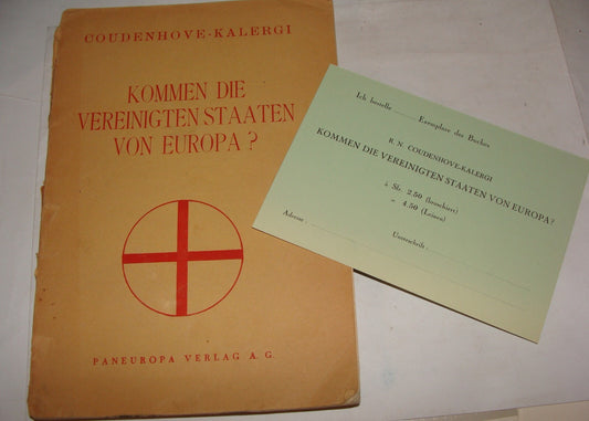 Germany 1938 European Union Book German   VEREINIGTEN STAATEN VON EUROPA