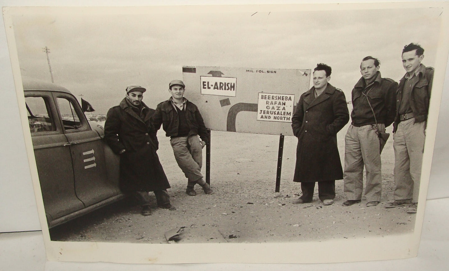 Photo Print Jewish Israel Army Israeli Military 1948 Independence War Yigal Alon