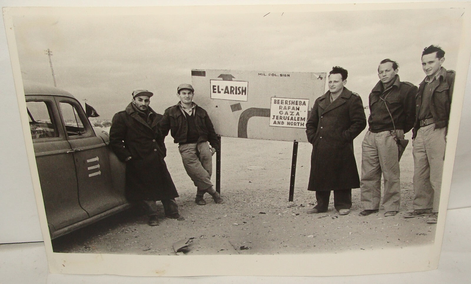 Photo Print Jewish Israel Army Israeli Military 1948 Independence War Yigal Alon