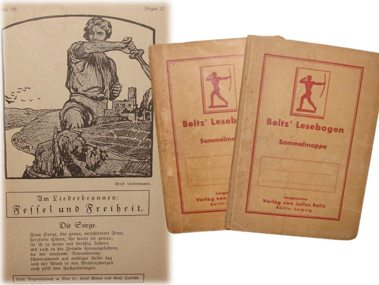 Germany 191? German   Julius Beltz BELTZ' LESEBOGEN SAMMELMAPPE Book x2