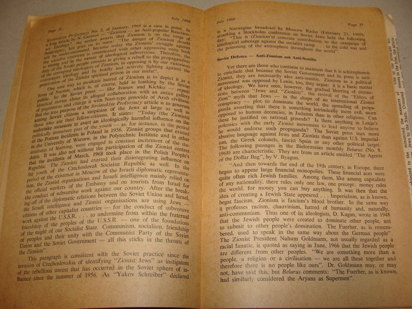 Booklet Jewish Judaica 1969 London Soviet Jews Russia Anti Zionism Antisemitism