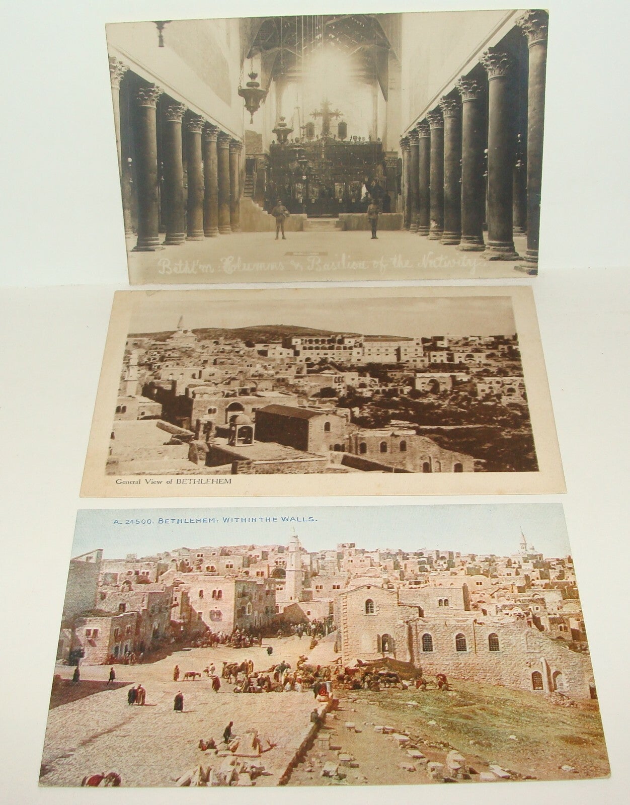 $ Photo Palestine Card 1920s Israel Bethlehem Postcard x3