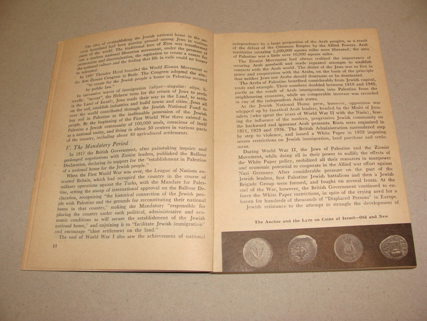 Book Jewish Judaica 1957 Israel Israeli Facts Guide Information History Map