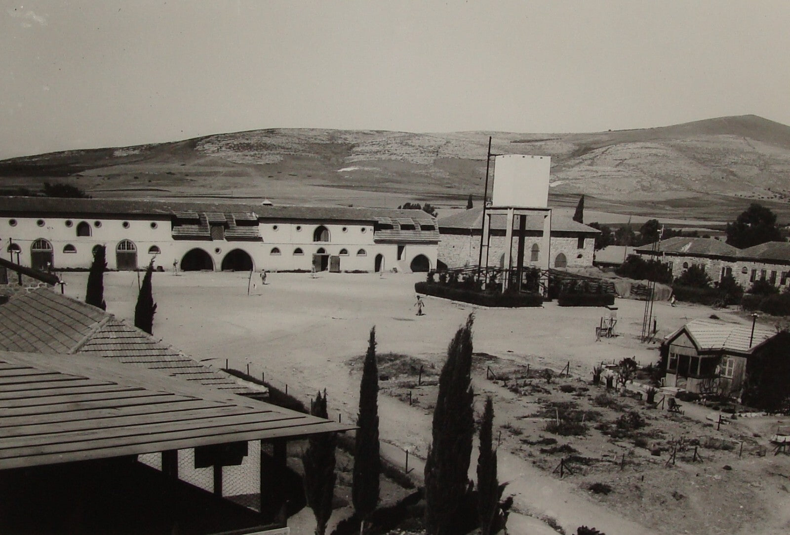 Photo Print 1939 Palestine Israel Jewish Judaica KIBBUTZ MERHAVIA Hebrew