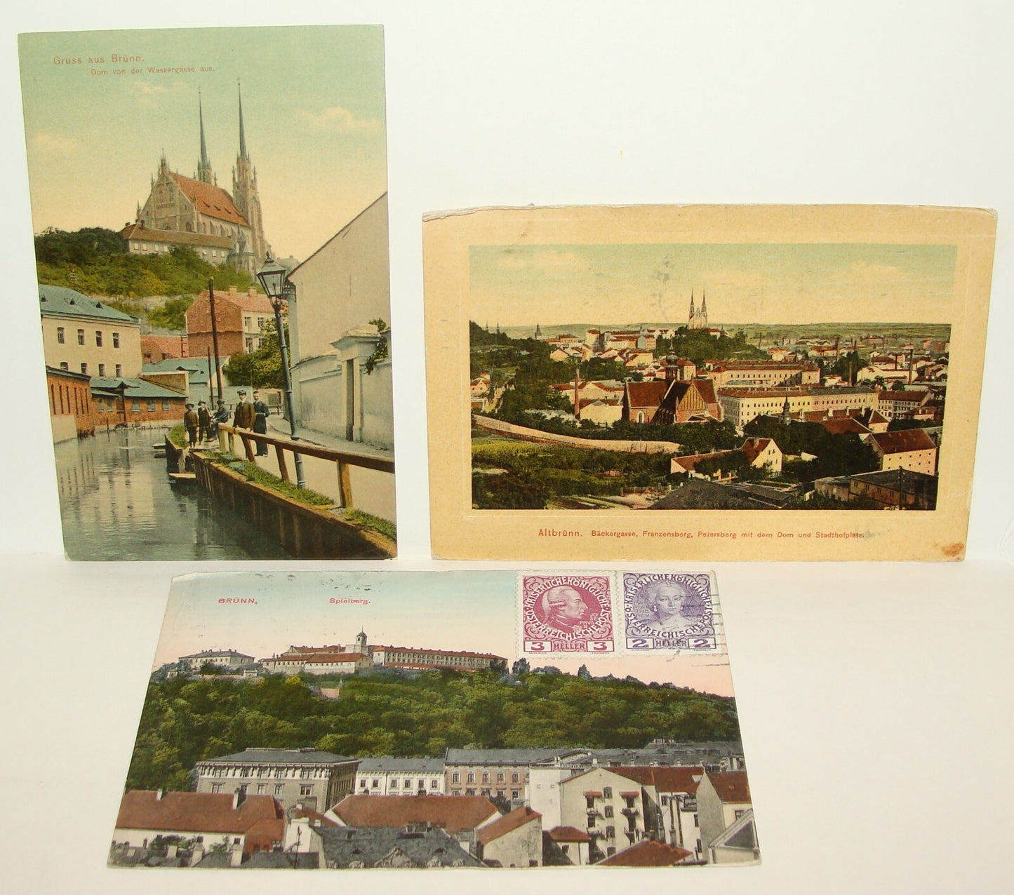 Germany Photo Jewish Card 1909 Czech Slovakia Moravia Brunn Brno Postcard x3