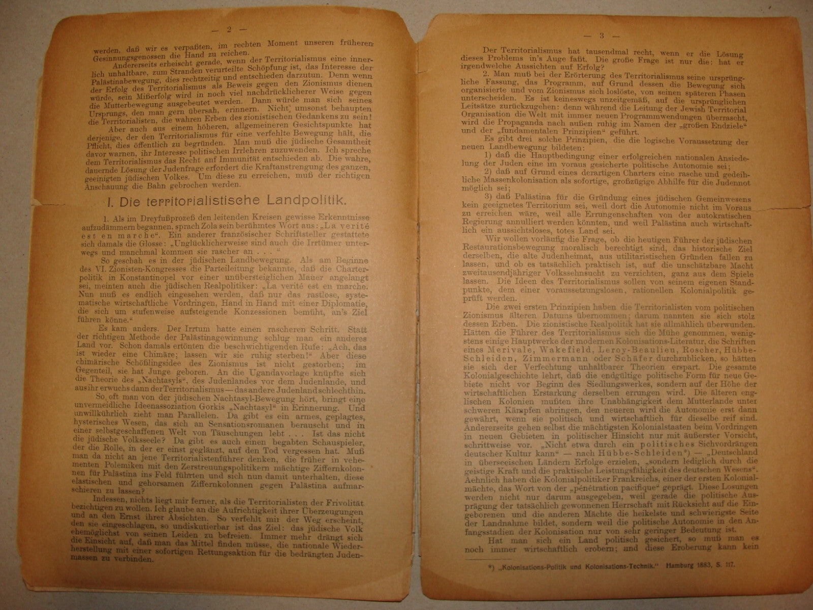 Germany Book Jewish 1907 German   Zionist Zionism Alfred Nossig Palestine Israel