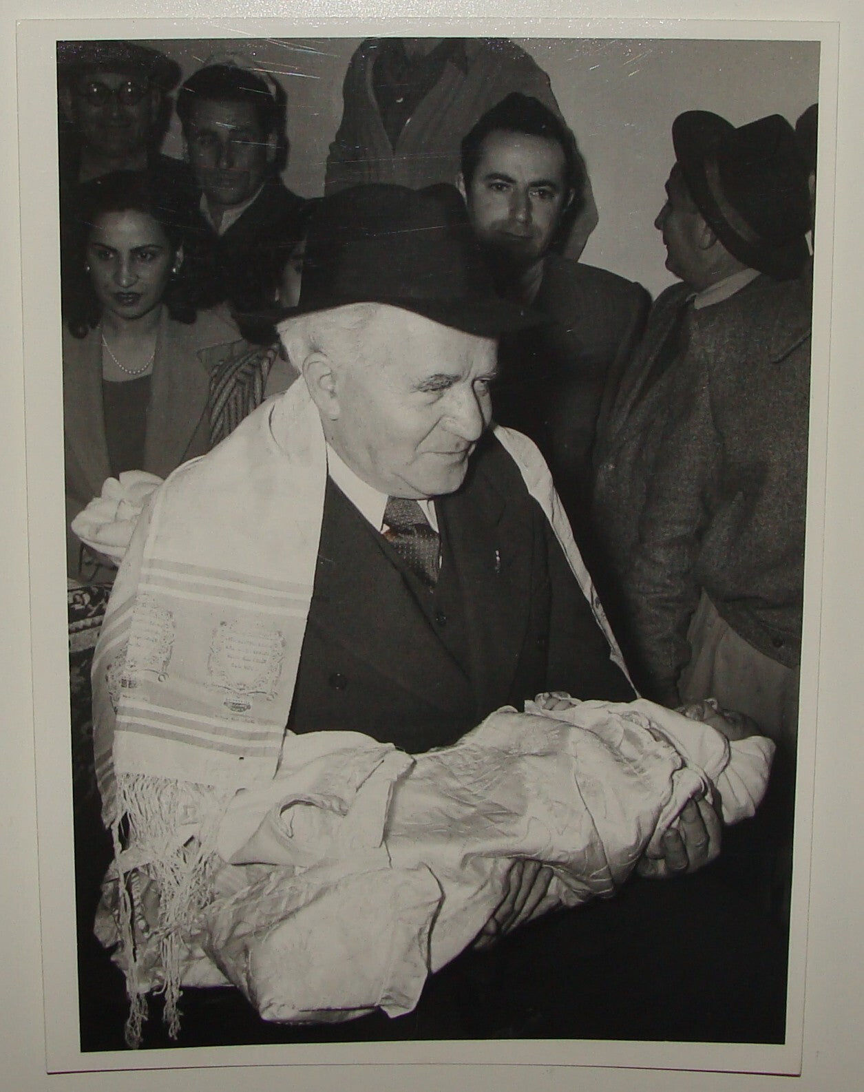 Pol Photo Print 1951 Israel Prime Minister DAVID BEN GURION Beit Lid Iraq