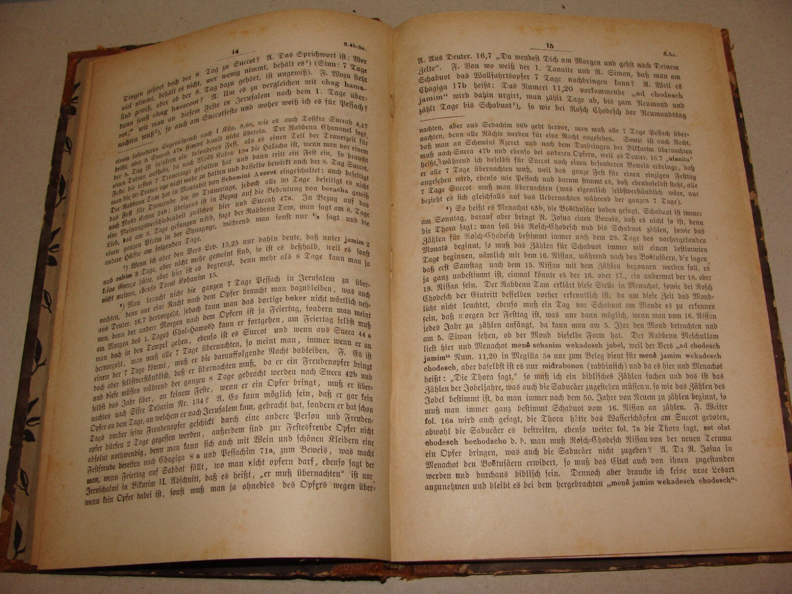 Germany Book Jewish Judaica 1886 German   Frankfurt Rabbi Rawicz ROSH HASHANAH