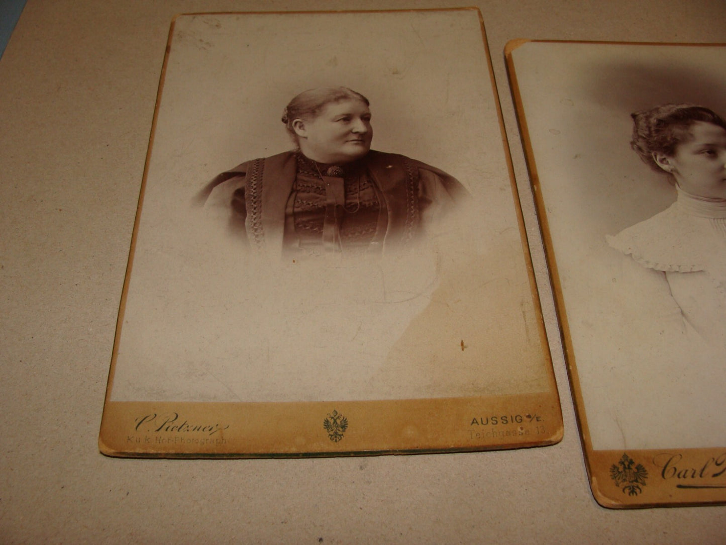 Germany Photo Jewish Judaica Antique Czech Austria CDV Cabinet Pietzner x3 Women